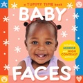 Cover: Baby Faces (A Tummy Time, High Contrast, Accordian Board Book with Mirror for infants) - Little Bee Books Inc.