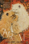 Cover: The Art of the Cat 18 Month Weekly Planner and Organizer - Soggy Nomad Press