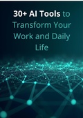 Cover: 30+ AI Tools to Transform Your Work and Daily Life - Alex Morgan