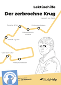 Cover: Lekt&uuml;rehilfe zu Der zerbrochne Krug - Heinrich von Kleist - StudyHelp Verlag
