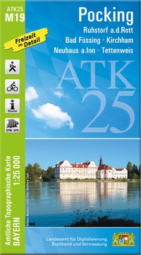 Abbildung von: ATK25-M19 Pocking (Amtliche Topographische Karte 1:25000) - Landesamt für Digitalisierung, Breitband und Vermessung, Bayern