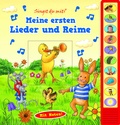 Cover: Meine ersten Lieder und Reime - Pappbilderbuch zum Vorlesen - Liederbuch mit 10 Melodien - Phoenix International Publications Inc.
