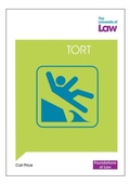 Cover: Foundations of Law - Tort - The University of Law Publishing Limited