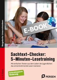 Abbildung von: Sachtext-Checker: 5-Minuten-Lesetraining - Sopäd - Persen Verlag