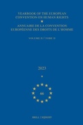 Cover: Yearbook of the European Convention on Human Rights / Annuaire de la convention europeenne des droits de l'homme, Volume 66 (2023) (VOLUME II) - Martinus Nijhoff