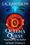 Cover: Queen's Quest: Illustrated by the Author (VarTerels' Universe, #8) - Cheetrann Creations LLC