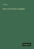 Cover: Hints on the Study of English - Antigonos Verlag