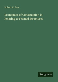 Enlarge image Cover: Economics of Construction in Relating to Framed Structures - Antigonos Verlag