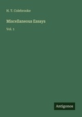 Cover: Miscellaneous Essays - Antigonos Verlag