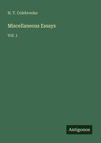 Enlarge image Cover: Miscellaneous Essays - Antigonos Verlag