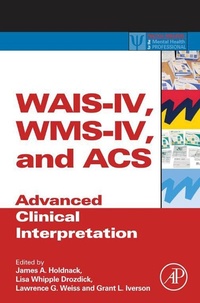 Abbildung von: WAIS-IV, Wms-IV, and Acs - Academic Press