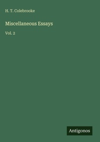 Enlarge image Cover: Miscellaneous Essays - Antigonos Verlag