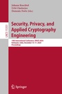 Cover: Security, Privacy, and Applied Cryptography Engineering - Springer