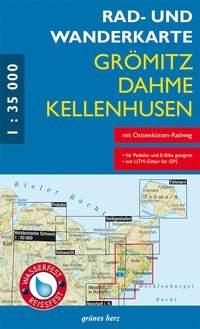 Abbildung von: Rad- und Wanderkarte Grömitz, Dahme, Kellenhusen - grünes herz