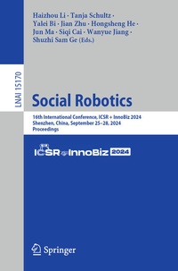 Enlarge image Cover: Social Robotics - Springer Nature Switzerland AG