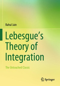 Enlarge image Cover: Lebesgue's Theory of Integration - Springer Nature Switzerland AG