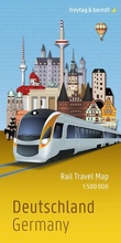 Cover: freytag & berndt Rail Travel Map Deutschland 1:500.000 - freytag & berndt