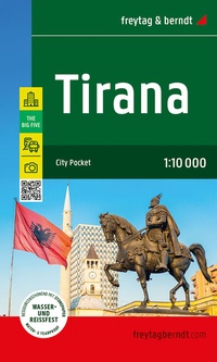Abbildung von: Tirana, Stadtplan 1:10.000, freytag & berndt - Freytag-Berndt und ARTARIA