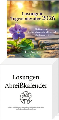 Abbildung von: Losungen-Tageskalender 2026 - Kaufmann Verlag