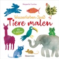 Cover: Wasserfarben-Spa&szlig;: Tiere malen. Mit wenigen Pinselstrichen. F&uuml;r Aquarell- und Wasserfarben. - Bassermann
