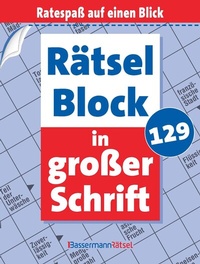 Abbildung von: Rätselblock in großer Schrift 129 - Bassermann
