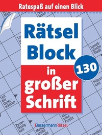 Abbildung von: Rätselblock in großer Schrift 130 (5 Exemplare à 2,99 ?) - Bassermann