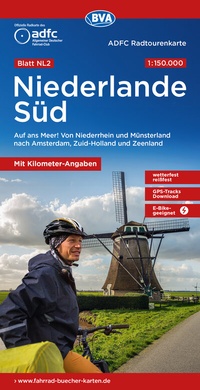 Abbildung von: ADFC-Radtourenkarte NL 2 Niederlande Süd 1:150.000, reiß- und wetterfest, E-Bike geeignet, GPS-Tracks Download, mit Knotenpunkten, mit Bett+Bike Symbolen, mit Kilometer-Angaben - BVA BikeMedia