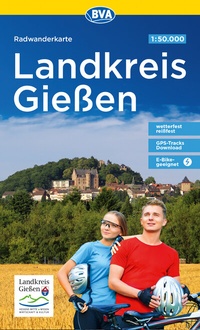 Abbildung von: BVA Radwanderkarte Landkreis Gießen 1:50.000, reiß- und wetterfest, GPS-Tracks Download, E-Bike geeignet - BVA BikeMedia