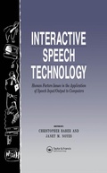Cover: Interactive Speech Technology - CRC Press