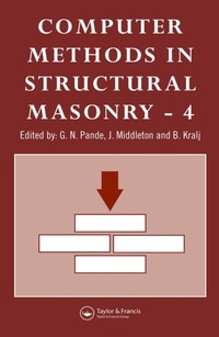 Enlarge image Cover: Computer Methods in Structural Masonry - 4 - CRC Press