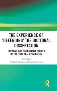 Enlarge image Cover: The Experience of 'Defending' the Doctoral Dissertation - Routledge