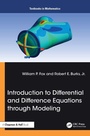 Cover: Introduction to Differential and Difference Equations through Modeling - Chapman & Hall/CRC