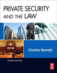 Abbildung von: Private Security and the Law - Butterworth-Heinemann