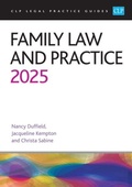 Cover: Family Law and Practice 2025 - The University of Law Publishing Limited
