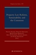 Cover: Property Law Reform, Sustainability and the Commons - Intersentia Ltd