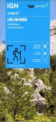 Abbildung von: Luc-en-Diois / Valdrome / Col de Cabre: 3238OT - Institut Geographique National