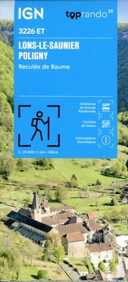 Abbildung von: Lons-le-Saunier / Poligny / Reculee de Baume: 3226ET - Institut Geographique National