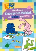 Cover: Mein bunter Kindergarten-Malblock mit Elefant und Hase - Carlsen