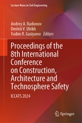 Cover: Proceedings of the 8th International Conference on Construction, Architecture and Technosphere Safety - Springer