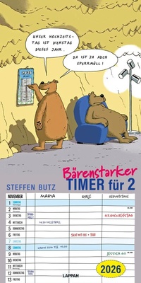 Abbildung von: Bärenstarker Planer für zwei 2026 - Lappan