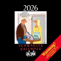 Abbildung von: Uli Stein Schwarzer Kalender 2026: Monatskalender für die Wand - Lappan