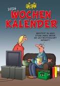 Cover: Uli Stein Wochenkalender 2026: Taschenkalender mit Spiralbindung und Gummiband - Lappan