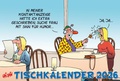 Cover: Uli Stein Tischkalender 2026: Monatskalender zum Aufstellen - Lappan