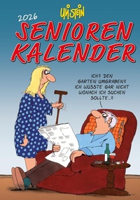 Abbildung von: Uli Stein Senioren-Kalender 2026 mit Spiralbindung und Gummiband - Lappan