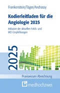 Cover: Kodierleitfaden f&uuml;r die Angiologie 2025 - medhochzwei Verlag