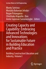 Cover: Creating Capacity and Capability: Embracing Advanced Technologies and Innovations for Sustainable Future in Building Education and Practice - Springer Nature Switzerland AG