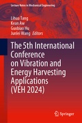 Cover: The 5th International Conference on Vibration and Energy Harvesting Applications (VEH 2024) - Springer Nature Switzerland AG