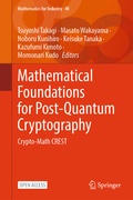 Cover: Mathematical Foundations for Post-Quantum Cryptography - Springer Nature Switzerland AG