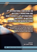 Cover: 8th International Conference on Materials Engineering and Nano Sciences & 8th International Conference on Material Engineering and Manufacturing - Trans Tech Publications Ltd
