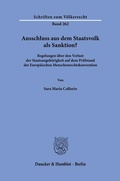 Abbildung von: Ausschluss aus dem Staatsvolk als Sanktion? - Duncker & Humblot